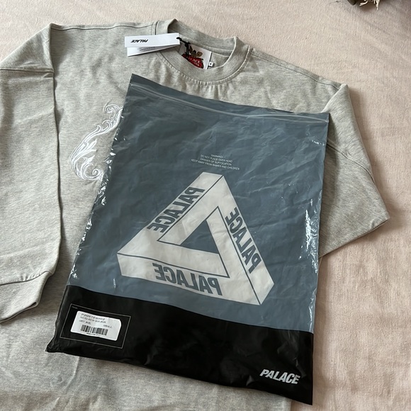 PALACE Palace Artois long sleeve gray size small - Picture 2 of 5